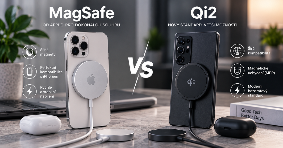 MagSafe vs. Qi2: Jaký je mezi nimi rozdíl a co vybrat?